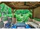 Relaxing outdoor living area with comfortable seating, wooded views, and a tranquil ambiance at 2639 Acorn Ne Ave, Atlanta, GA 30305
