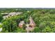 Aerial view of charming townhomes surrounded by lush greenery in a peaceful neighborhood at 5439 Alanis Se Pl # 17, Mableton, GA 30126