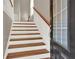 Inviting entryway with wood-and-white staircase, offering a warm welcome to the home at 5439 Alanis Se Pl # 17, Mableton, GA 30126