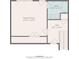 Floor plan showing layout of Gathering room, bathroom and hall with stairs at 5439 Alanis Se Pl # 17, Mableton, GA 30126