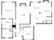 Layout of the home's first floor, including the primary bedroom, living room, and kitchen at 7251 Bluewater Ln, Douglasville, GA 30135