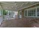 Back porch made of brick, wood and has a wooden roof at 9480 Coleman Rd, Roswell, GA 30075