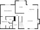 First floor floorplan with a primary bedroom, bathroom, kitchen and living room at 5383 Biffle Way, Stone Mountain, GA 30088