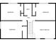 Second floor floorplan with four bedrooms and one bathroom at 5383 Biffle Way, Stone Mountain, GA 30088