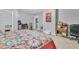 Large bedroom with spacious closet and vintage motif at 204 Morris St, Palmetto, GA 30268