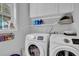 Well-lit laundry room with ample storage space and modern appliances at 2530 River Run Dr, Dacula, GA 30019
