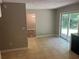 Kitchen with granite countertops and outdoor access at 6743 Timbers East Dr, Lithonia, GA 30058