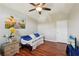 Spare bedroom featuring wood floors and a light gray walls at 701 Fir Chase, Fairburn, GA 30213