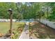 Spacious backyard featuring an in-ground pool, lush greenery, and a privacy fence at 12 Blackfoot Trl, Sharpsburg, GA 30277