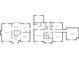 Detailed floor plan showcasing the layout of the home including living spaces and bedrooms at 12 Blackfoot Trl, Sharpsburg, GA 30277
