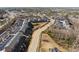 An aerial view of a community showing the density and layout of the neighborhood at 3075 Westpoint Cir, Snellville, GA 30078