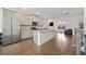 Gourmet kitchen featuring a spacious island, stainless steel appliances, and an open layout at 3075 Westpoint Cir, Snellville, GA 30078