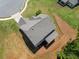 Aerial view of the home showing roof, backyard, and landscaping at 33 New Kent Ct, Villa Rica, GA 30180