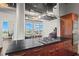 Spacious kitchen with stainless steel range hood, countertops, and views of the city at 3820 Roswell Ne Rd # 1001, Atlanta, GA 30342