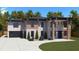 Striking two-story home showcases brick accents, contemporary design, and a spacious driveway at 1349 Oak Road, Lilburn, GA 30047