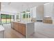 Contemporary kitchen with a large island, modern appliances, and an open floor plan at 1349 Oak Road, Lilburn, GA 30047