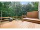 Spacious wooden deck with railings, perfect for outdoor entertaining at 523 Huntgate Rd, Woodstock, GA 30189