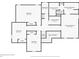 Detailed second-floor plan showcasing bedroom and bathroom layout with measurements at 523 Huntgate Rd, Woodstock, GA 30189