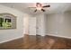 Stylish bedroom with hardwood floors, natural light, and closet space, creating a serene and comfortable atmosphere at 1053 Crane Ne Rd, Atlanta, GA 30324