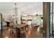 Elegant dining room with hardwood floors and chandelier in an open space concept at 1053 Crane Ne Rd, Atlanta, GA 30324