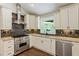 Well-appointed kitchen boasts stainless steel appliances, granite countertops, and custom cabinetry at 1053 Crane Ne Rd, Atlanta, GA 30324