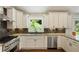 Well-equipped kitchen features stainless steel appliances, granite countertops and stylish backsplash at 1053 Crane Ne Rd, Atlanta, GA 30324
