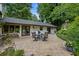 Spacious patio with table, chairs, and landscaped garden at 1053 Crane Ne Rd, Atlanta, GA 30324