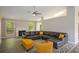 Stylish living room with vaulted ceiling, fireplace, and modern furnishings at 3217 New Rutledge Nw Rd, Kennesaw, GA 30152