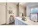 Bright bathroom with double vanity, modern fixtures, and ample storage space, perfect for everyday use at 2121 Silva Ct, Conley, GA 30288