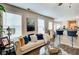 Bright, open-concept living area featuring modern furnishings, ample natural light, and bar seating at 2121 Silva Ct, Conley, GA 30288
