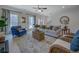 Cozy living room with ample seating, stylish decor, and natural light at 220 Nicklaus Cir, Social Circle, GA 30025