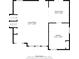 Second floor plan featuring a living room, dining area, and kitchen at 2920 Alberta Dr, Marietta, GA 30062