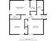 Third floor plan featuring the primary bedroom, two other bedrooms and bathrooms at 2920 Alberta Dr, Marietta, GA 30062