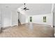 Spacious living room with vaulted ceilings, hardwood floors, and a staircase at 2920 Alberta Dr, Marietta, GA 30062