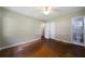 Large bedroom with hardwood floors, closet and attached bathroom at 87 Virgil Sw St, Mableton, GA 30126