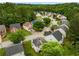 Aerial view of the residential neighborhood, featuring mature trees and landscaped yards at 3949 Riverside Pkwy, Decatur, GA 30034