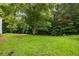 Expansive backyard with lush green grass, mature trees, and natural landscaping at 3949 Riverside Pkwy, Decatur, GA 30034