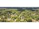 Aerial view of neighborhood with mature trees and houses at 8420 Sheridan Dr, Jonesboro, GA 30236