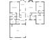 Detailed floor plan showcasing the layout of the home, including rooms and garage at 145 Shadowbrook Trce, Covington, GA 30016