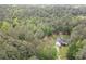 A gorgeous aerial view of the home and property surrounded by mature trees at 2180 Briarwood Ct, Villa Rica, GA 30180