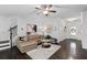 Bright and inviting living room featuring hardwood floors and a comfortable sofa at 2534 Norwood Park Xing, Atlanta, GA 30340
