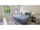 Bright bedroom featuring two windows, neutral walls, and a comfortable bed with stylish patterned bedding at 3113 Lenox Ne Rd # 6, Atlanta, GA 30324