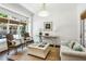 Bright sitting room featuring a decorative chandelier, neutral decor, and sun-filled windows at 3113 Lenox Ne Rd # 6, Atlanta, GA 30324