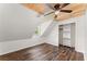 Bedroom featuring hardwood floors and built in shelving at 2170 Jonquil Ct, Canton, GA 30115