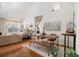 Open-concept living space with modern dining set and decor at 128 Graybrook Ct, Grayson, GA 30017