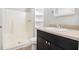 Bathroom featuring a shower, vanity and toilet at 155 S South Meadowcliff Cir, Carrollton, GA 30116