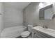 Bathroom with a shower-tub combination, and a single-sink vanity at 23 Club Dr, Locust Grove, GA 30248