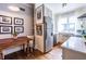 Bright kitchen with subway tile backsplash, stainless steel appliances, and a cozy dining area at 297 Atlanta Se Ave # 8, Atlanta, GA 30315