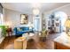 Cozy living room showcasing an archway, hardwood floors, and stylish decor at 297 Atlanta Se Ave # 8, Atlanta, GA 30315