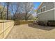 Nice backyard with a wooden fence, trees, and grass at 958 Austin Ne Ave, Atlanta, GA 30307